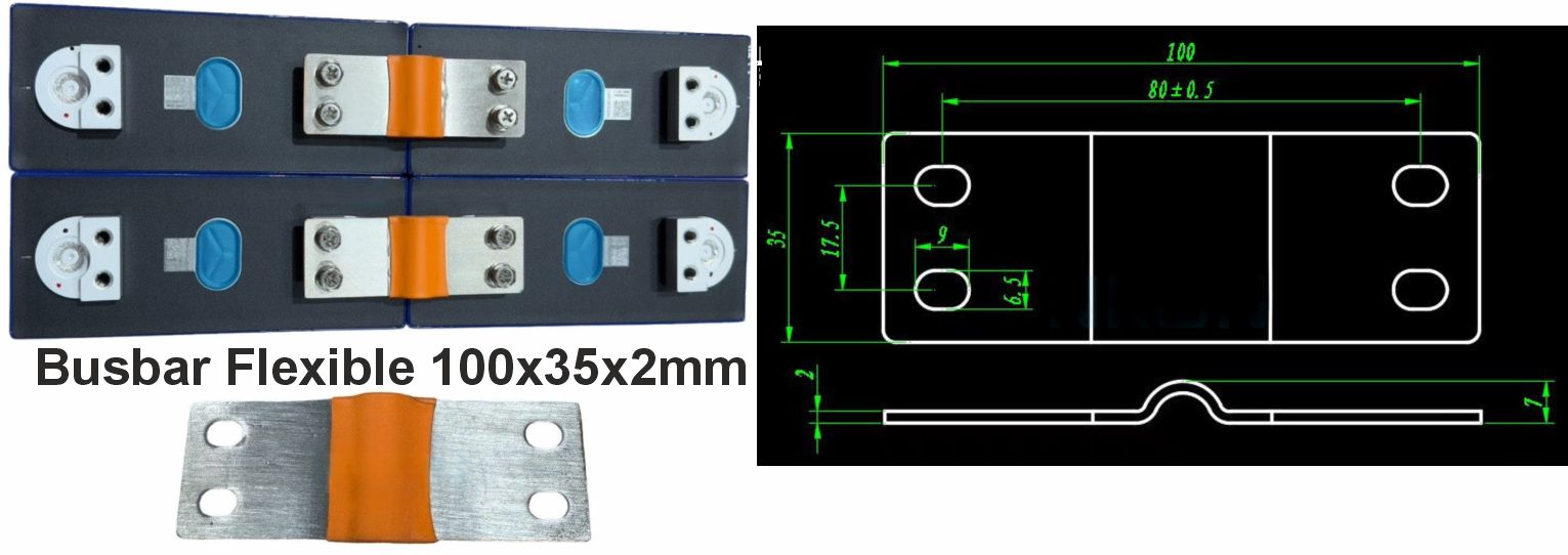 Busbar Flexible 100x35x2mm